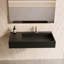 Lavabo de salle de bain mural 30 po avec bassin droit Juniper - noir-70942133