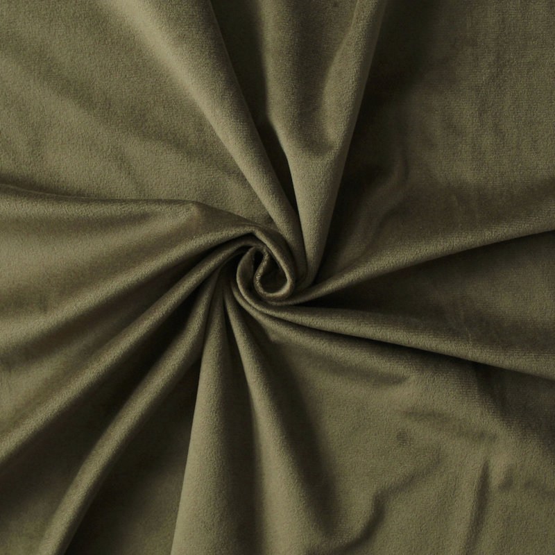 Velvet Room Darkening Curtain Pair, 40" x 132" , Green