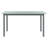 vidaXL Garden Table Light grey Aluminum 74.8 in x 35.4 in x 29.1 in