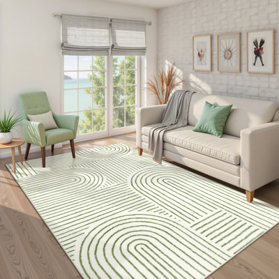 Abstract Washable Area Rug Soft Bedroom Rug for Living Room Ultra-Thin Non Slip Office Carpet