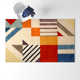 Tripoli Hand Tufted Wool Ivory/Multi Rug