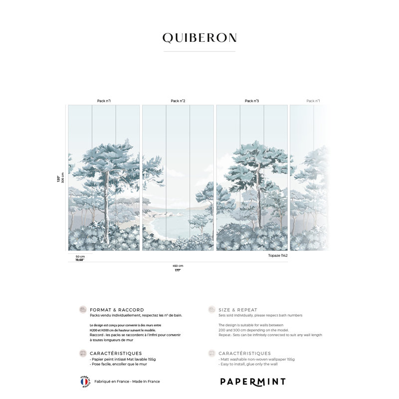 Quiberon Pack 1, 2 et 3, Bleu