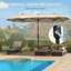 Parasol de terrasse extérieur avec mécanisme d'inclinaison-763980071