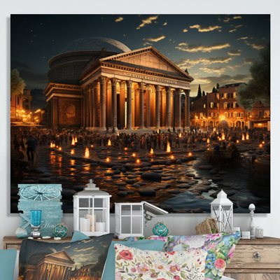 «Italy Pantheon Rome», reproduction sur toile