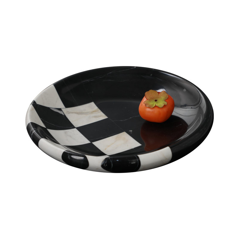 Courtly Marble Decorative Tray