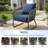 Outdoor Chair Cushions 2-Piece 22 X 21 + 22 X 24 In. Deep Seat And Backrest Cushion Set For Patio Furniture-696395689