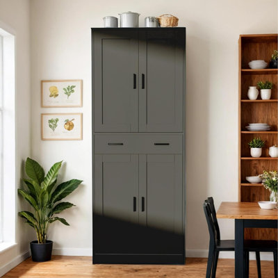 Armoire de cuisine de 71 po de hauteur avec portes et tiroir pour la cuisine, le couloir et le bureau
