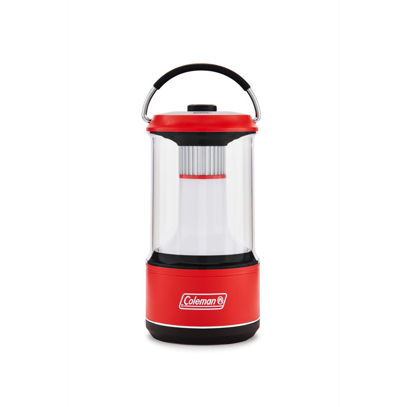 8.8'' Battery Powered Integrated LED Outdoor Lantern, Red