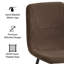 Linen Upholstered Black Steel Frame Dining Chairs-1609093890-1609093901