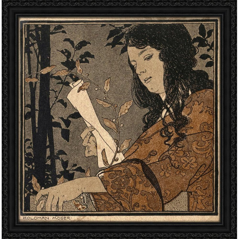 Lesendes Maädchen (vers 1910), H 28 po x l 28 po