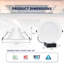 Luminaire encastré commercial de 10 pouces à DEL avec boîte en J, puissance réglable 22/29 / 37,5W, 3 couleurs sélectionnables 3000K-5000K, 120-277V, 0-10V à intensité variable, homologué IC, éclairage à DEL sans lumière, UL et Energy Star