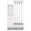Portemanteau l 39,3 po x H 70,8 po, portemanteau avec rangement pour chaussures, banc à chaussures 6-en-1 et support mural-585989009