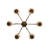 Bordeaux 6 - Light Dimmable Chandelier