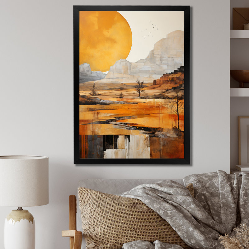 Hrisha Bold Canyon Mirage IV - impression, H 32 po x l 24 po x P 1 po, Cadre photo noir
