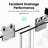 56"-60" W Shower Door, 72" H, Tempered Glass, , Scratch Surface H Double Sliding Partition, W, Stunning Finish
