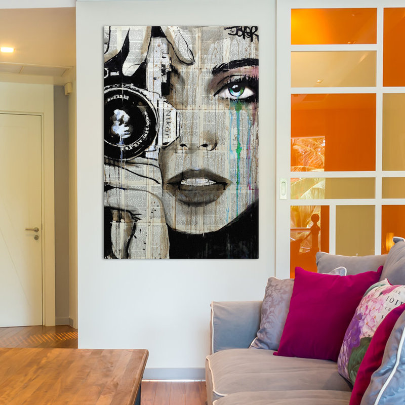 Zoom par Loui Jover - Estampe numérique sur toile tendue avec châssis