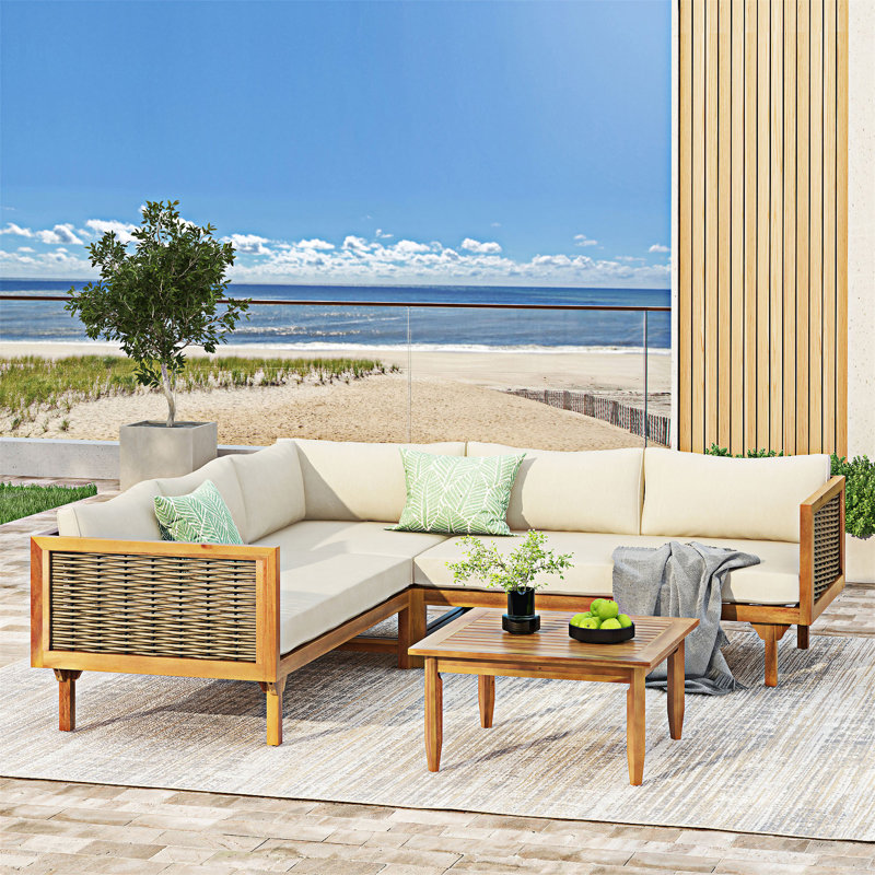Ensemble de canapé modulaire d'extérieur