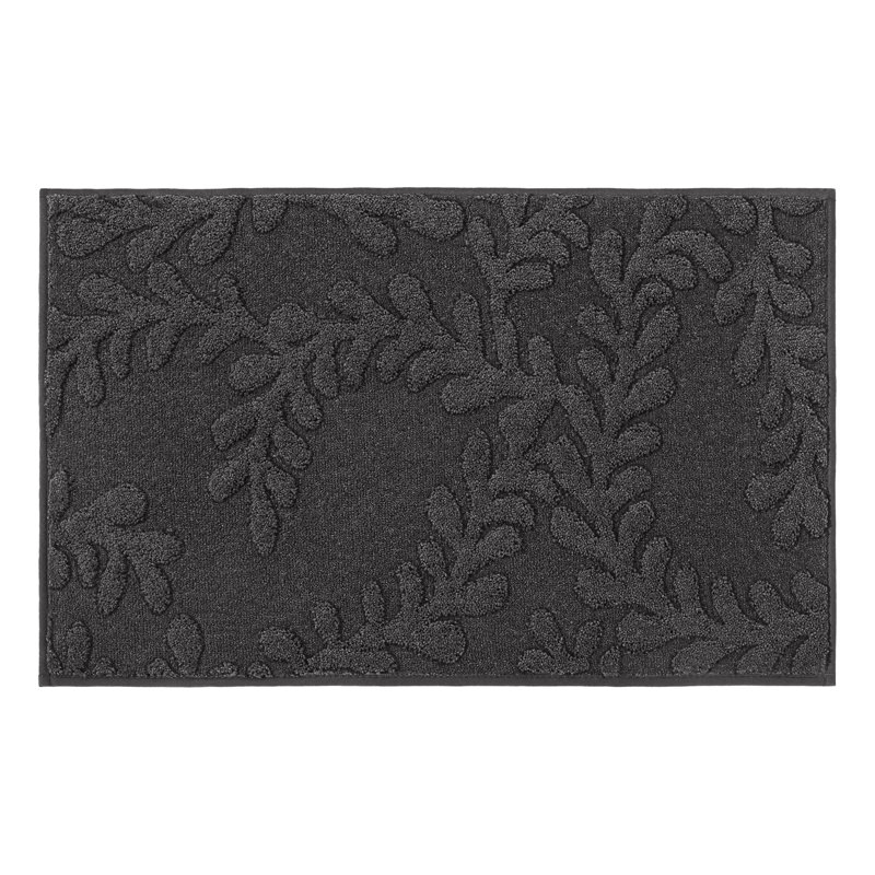 Tapis d'entrée super absorbant et lavable à la machine Dirt Trapper Doormat, Gris foncé, L 32 po x L 48 po