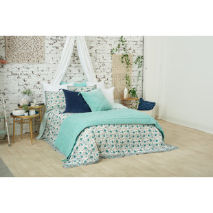 Courtepointe 100% coton Victory Surf Blue