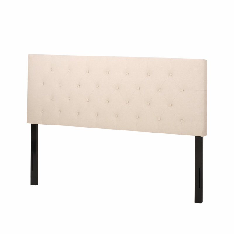 Tête de lit tapissier Anjay King / California King, Beige