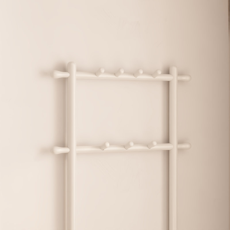 Solid Wood Hall Tree with Bench and Shoe Storage, Entryway Organizer with 11 Hooks and Two-Tier Shoe Rack for Mudroom or Hallway