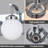 Modern Milk Glass Globe Shade Bathroom Light Vanity Light Fixture for Hallway Living Room Wash Room Powder Room-701660548-691413539-701660552
