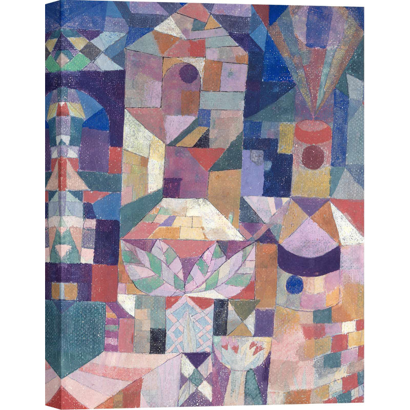 Wrapped Canvas Print: Paul Klee, Castle Garden, 70cm H x 50cm W