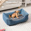 Petit lit pour chien avec fond antidérapant, lit pour chat avec housse lavable amovible