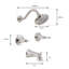Robinet pour baignoire et douche avec valve Oakmont-11169341