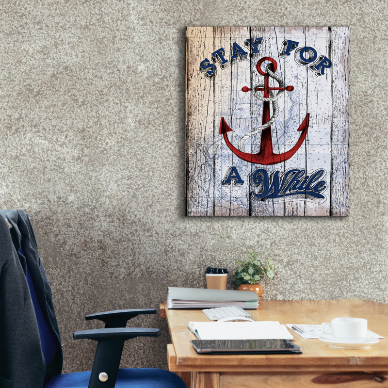 Art mural épique Graffiti «Stay Anchor» par Art Licensing Studio, 26 po x 30 po