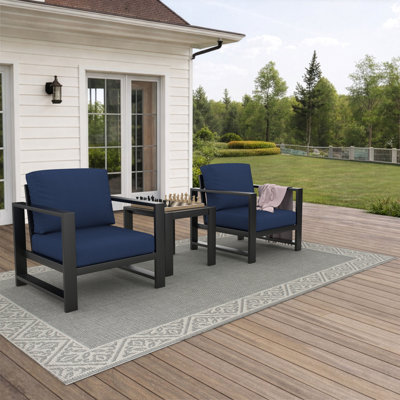 Ensemble de sièges 2 personnes avec coussins Sunbrella® Dulcie