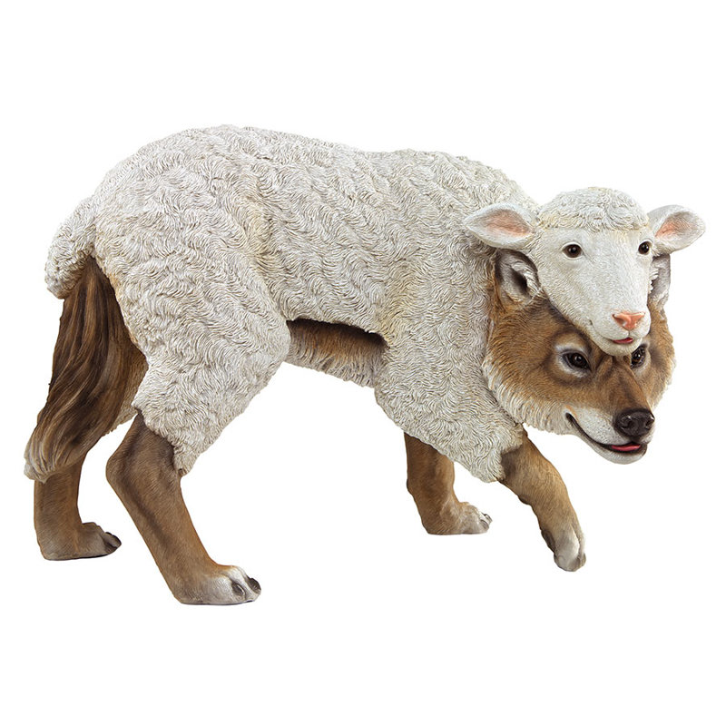 Statue Wolf in Sheeps Clothing