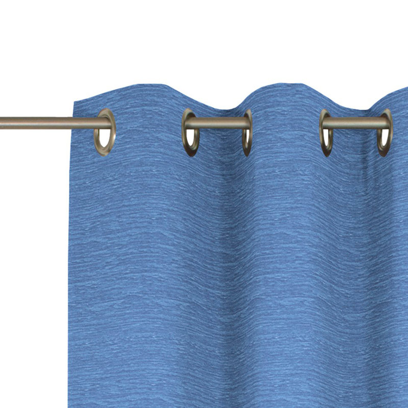 , Eyelet Scarf, Opaque, 132cm Width x 325cm Drop, Royal blue