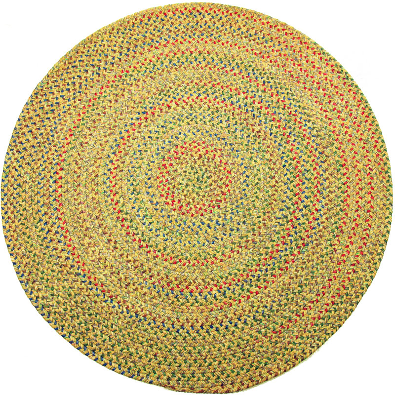 Tartaglia Synthetic Geometric Indoor / Outdoor Rug, Oval 8' x 11'