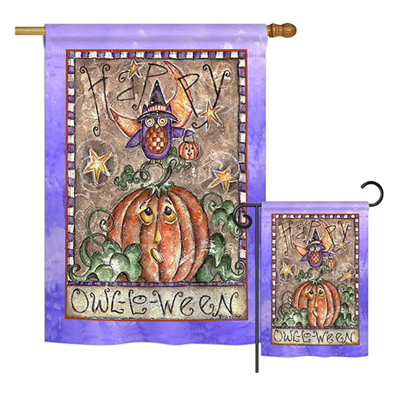 Double Sided 40'' H x 28'' W Polyester Animal Flag Set