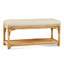 Summer Retreat Wicker Shelf Storage Bench-71425197-86505846