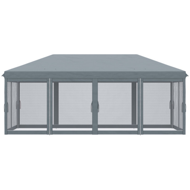 Tente escamotable avec filet