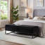 Banc de rangement rembourré en velours Margarete-1758722505