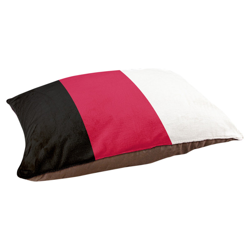 Coussin d'extérieur pour chien Florida Tribe, Extra Large (50" W x 40" D x 17" H)), Black/Red/White