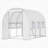 10' X 7' X 7'Tunnel Greenhouse, Outdoor Green House With Anti-Tear PE Cover, Zipper Doors And Mesh Windows