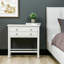 Conforti 60cm W Solid + Manufactured Wood Bedside Table-452064355