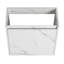 Meuble-lavabo mural flottant 20 po avec lavabo en résine et porte d'armoire à fermeture en douceur 20 po-110447468