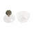 Mercer41 Stella Stone And Glass Jar, Clear/Frost-1223561658