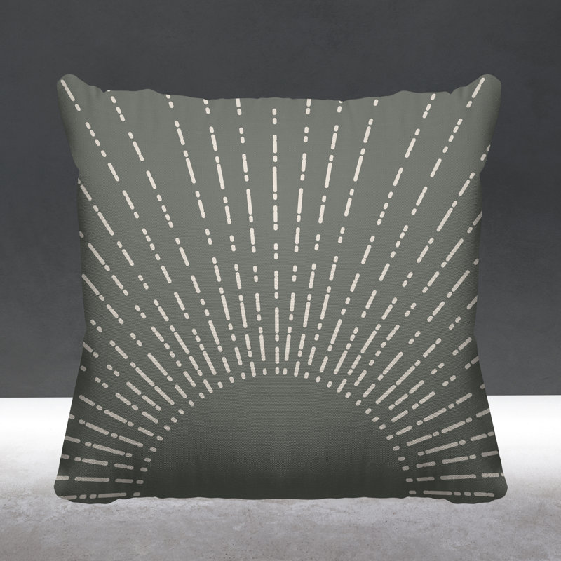 Coussin Bibo, Gris, L 15 po x H 15 po