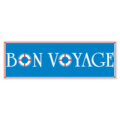 Bannière Bon Voyage - paquet de 12