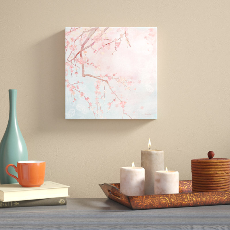 «Sweet Cherry Blossoms IV», impression sur toile, H 12 po x l 12 po, Toile tendue
