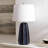 Jude Navy Blue Ceramic Table Lamp