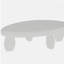 Table basse moderne 46 po x 29 po x 12 po - blanc ultrabrillant-213690894