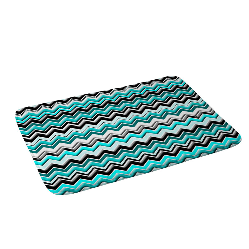 Tapis pour salle de bain chevron