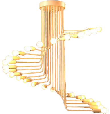 Lustre d’instruction/unique 26 lumières Knutson